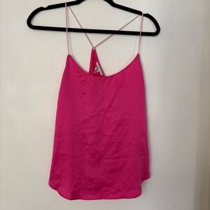 Victoria's Secret Pink Satin Polka Dot Cami Tank Y2K Lingerie‎ Top M